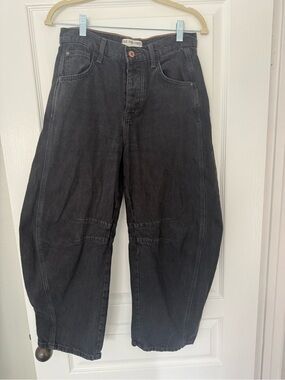 Free People Women’s Black Relaxed Jeans